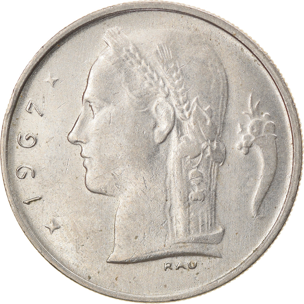 Coin, Belgium, Franc, 1967, AU(50-53), Copper-nickel, KM:143.1