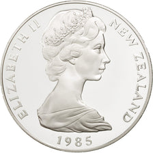 NEW ZEALAND, Dollar, 1985, KM #55a, MS(64), Silver, 38.8, 27.02