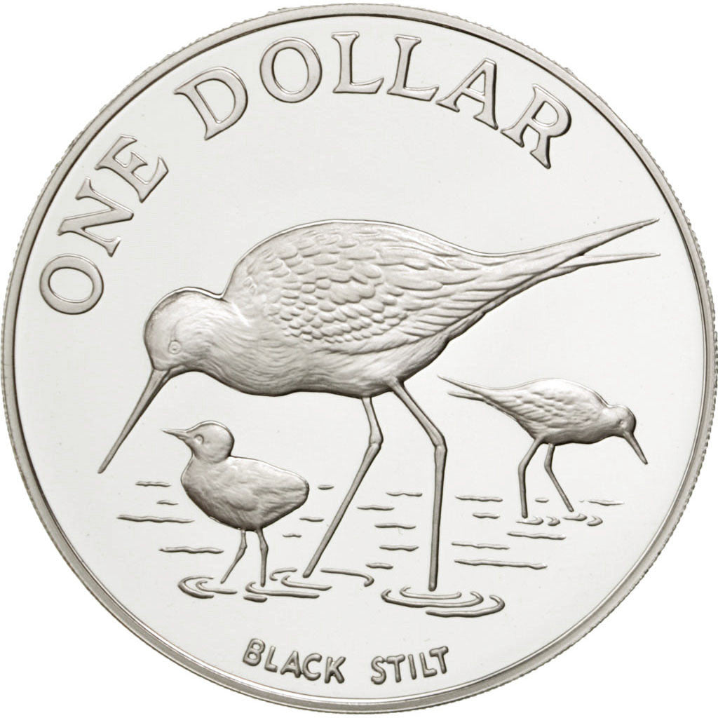 NEW ZEALAND, Dollar, 1985, KM #55a, MS(64), Silver, 38.8, 27.02