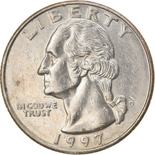 Coin, United States, Washington Quarter, Quarter, 1997, U.S. Mint, Denver