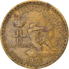 Monnaie, Monaco, Louis II, 2 Francs, 1926, Poissy, TB+, Aluminum-Bronze