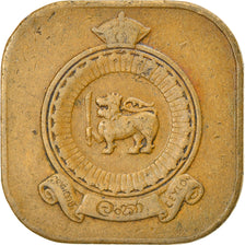Coin, Ceylon, Elizabeth II, 5 Cents, 1965, EF(40-45), Nickel-brass, KM:129