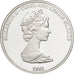 Turks e Caicos, Elizabeth II, 20 Crowns, 1992, SPL+, Argento, KM:67.3