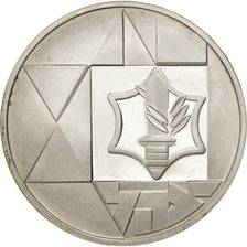 ISRAEL, 2 Sheqalim, 1983, Stuttgart, KM #130, AU(55-58), Silver, 37, 28.83