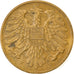 Moneda, Austria, 20 Groschen, 1951, MBC, Aluminio - bronce, KM:2877