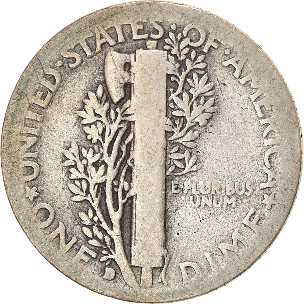 Munten, Verenigde Staten, Mercury Dime, Dime, 1943, U.S. Mint, Denver, FR
