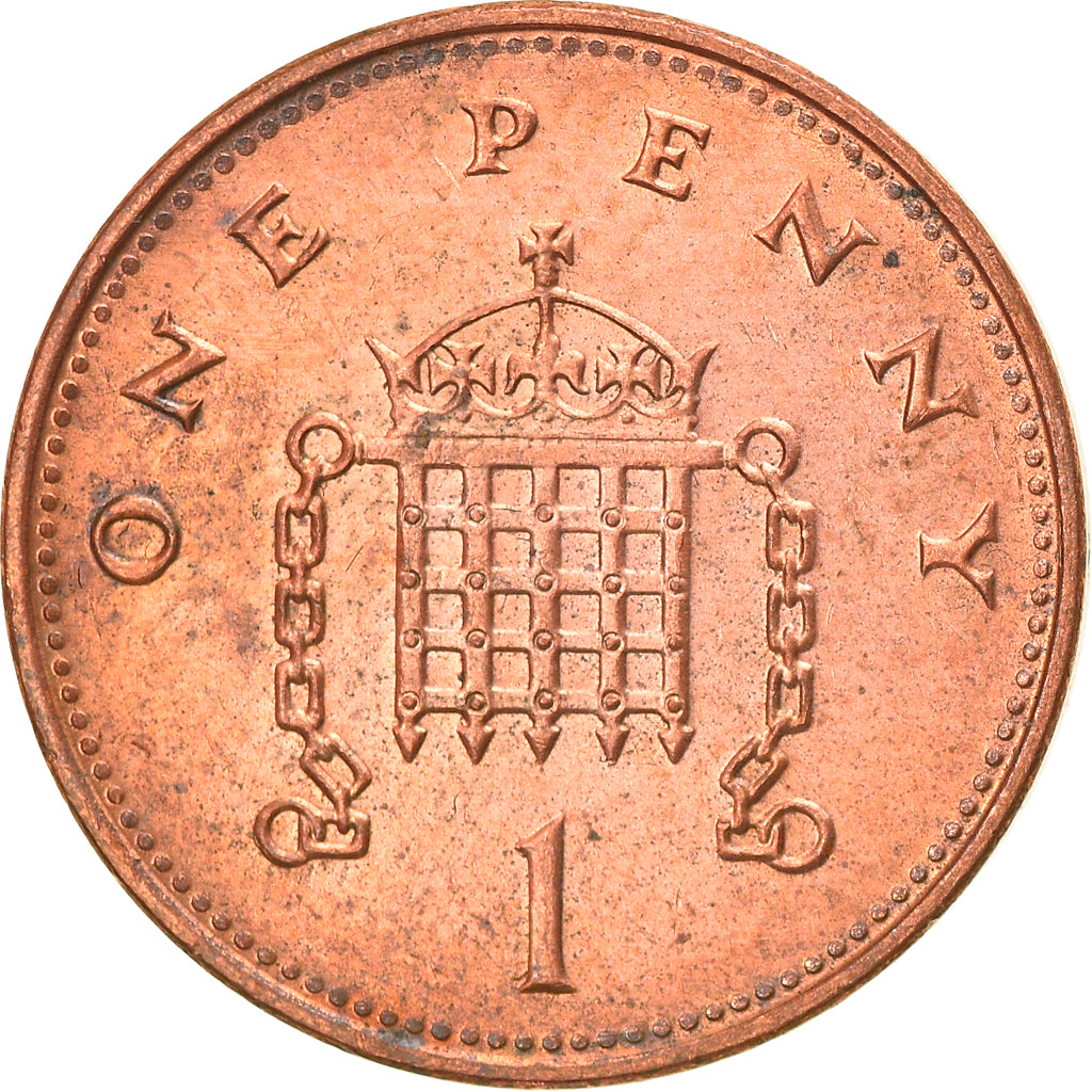 Münze, Großbritannien, Elizabeth II, Penny, 1997, S+, Copper Plated Steel
