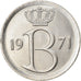 Moeda, Bélgica, 25 Centimes, 1971, Brussels, AU(55-58), Cobre-níquel, KM:153.2