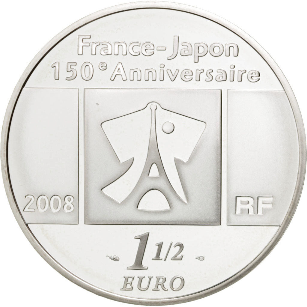 Vème République, 1,50 Euro France-Japon 2008, KM 1550