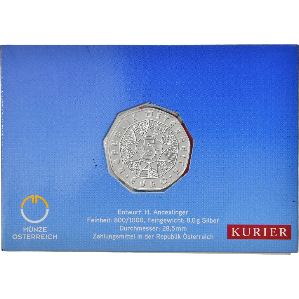 Austria, 5 Euro, Ski Jump winterspiele 2010, 2010, MS(65-70), Silver, KM:3193