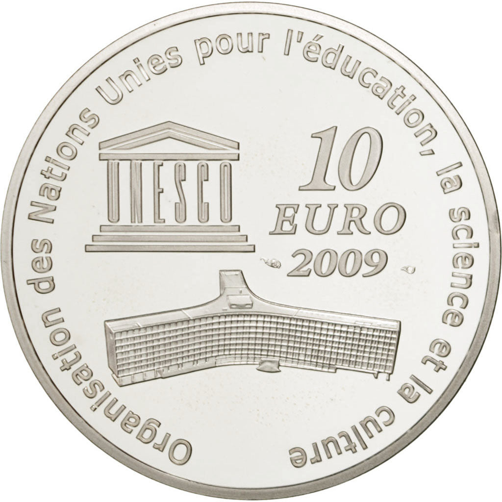FRANCE, 10 Euro, 2009, KM #1616, MS(64), Silver, 37, 22.20