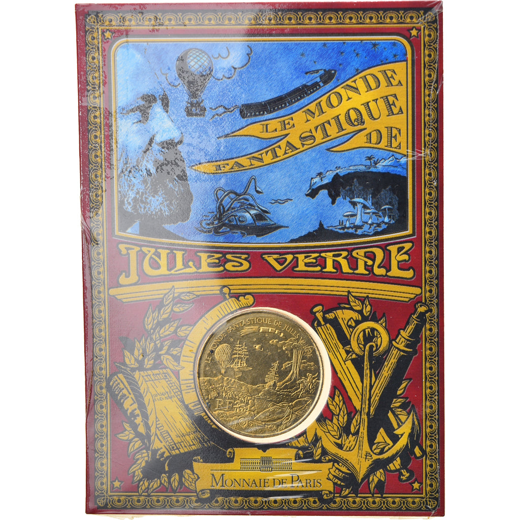 França, Monnaie de Paris, 1/4 Euro, Jules Verne, 2005, MS(65-70)