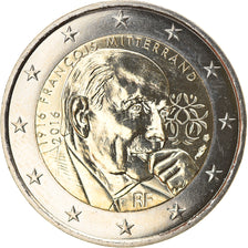 France, 2 Euro, François Mitterrand, 2016, BU, MS(65-70), Bi-Metallic