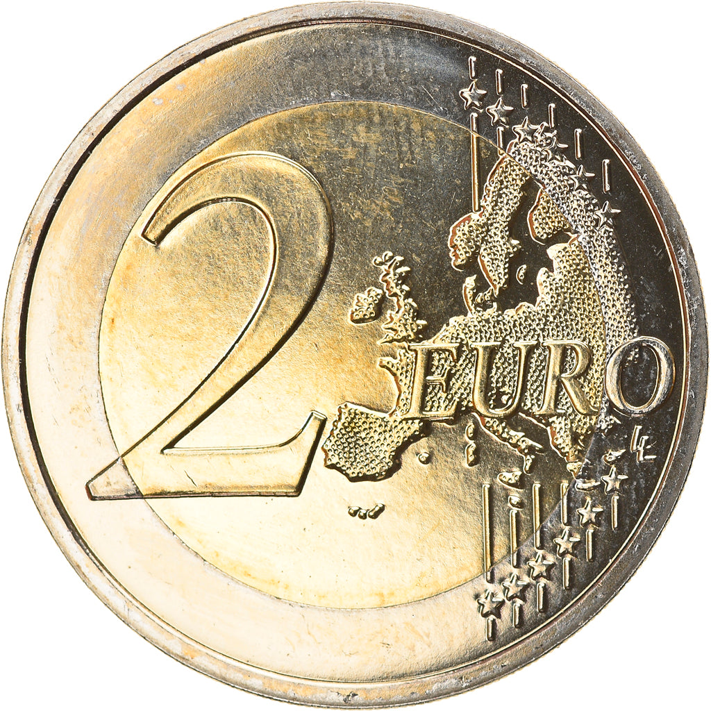 France, 2 Euro, François Mitterrand, 2016, BU, MS(65-70), Bi-Metallic