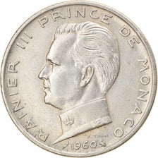 Moneta, Monaco, Rainier III, 5 Francs, 1960, BB+, Argento, KM:141, Gadoury:MC