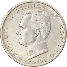 Coin, Monaco, Rainier III, 5 Francs, 1960, AU(50-53), Silver, KM:141, Gadoury:MC