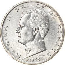 Coin, Monaco, Rainier III, 5 Francs, 1966, AU(50-53), Silver, KM:141