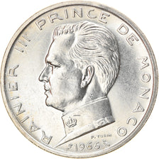 Coin, Monaco, Rainier III, 5 Francs, 1966, AU(50-53), Silver, KM:141