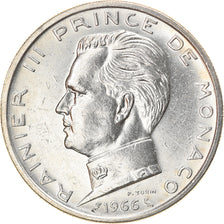 Moneta, Monaco, Rainier III, 5 Francs, 1966, BB+, Argento, KM:141