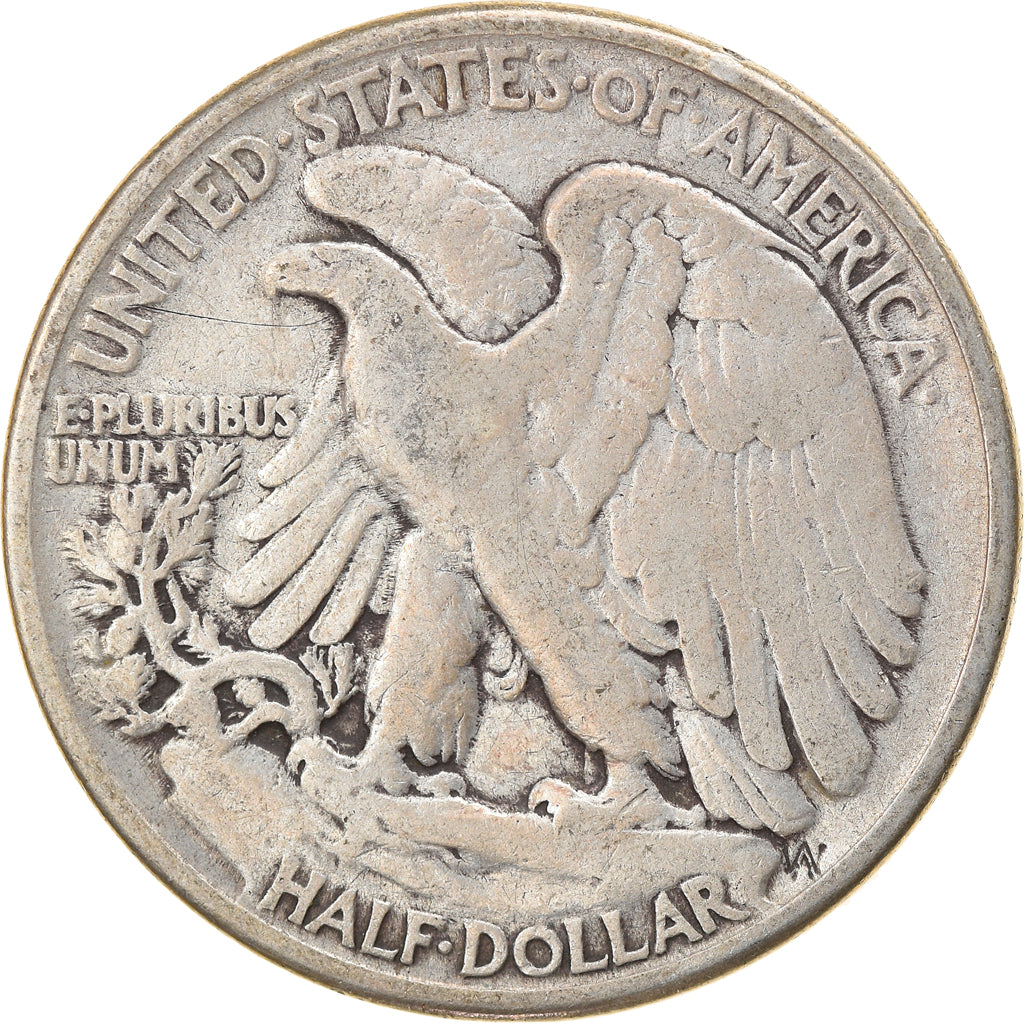 Coin, United States, Walking Liberty Half Dollar, Half Dollar, 1944, U.S. Mint