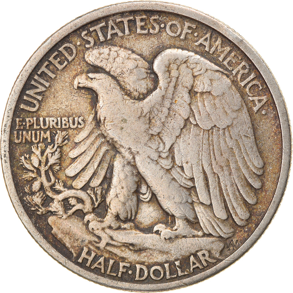 Coin, United States, Walking Liberty Half Dollar, Half Dollar, 1936, U.S. Mint