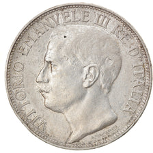 Moeda, Itália, Vittorio Emanuele III, 2 Lire, 1911, Rome, AU(50-53), Prata