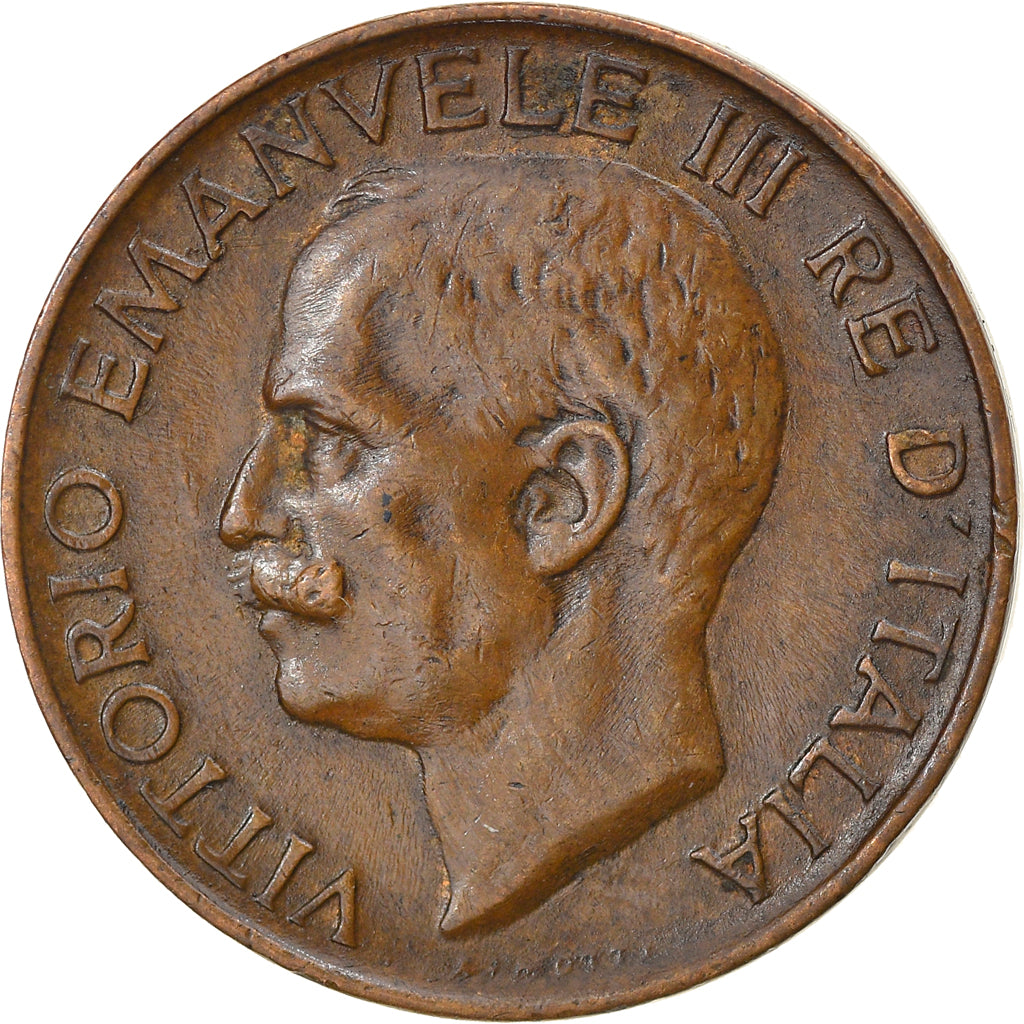 Coin, Italy, Vittorio Emanuele III, 5 Centesimi, 1921, Rome, AU(50-53), Bronze