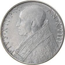 Monnaie, Cité du Vatican, Pius XII, 100 Lire, 1956, TTB+, Stainless Steel