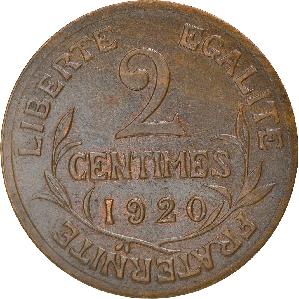 Coin, France, Dupuis, 2 Centimes, 1920, Paris, EF(40-45), Bronze, KM:841
