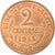 Moneda, Francia, Dupuis, 2 Centimes, 1913, Paris, MBC+, Bronce, KM:841