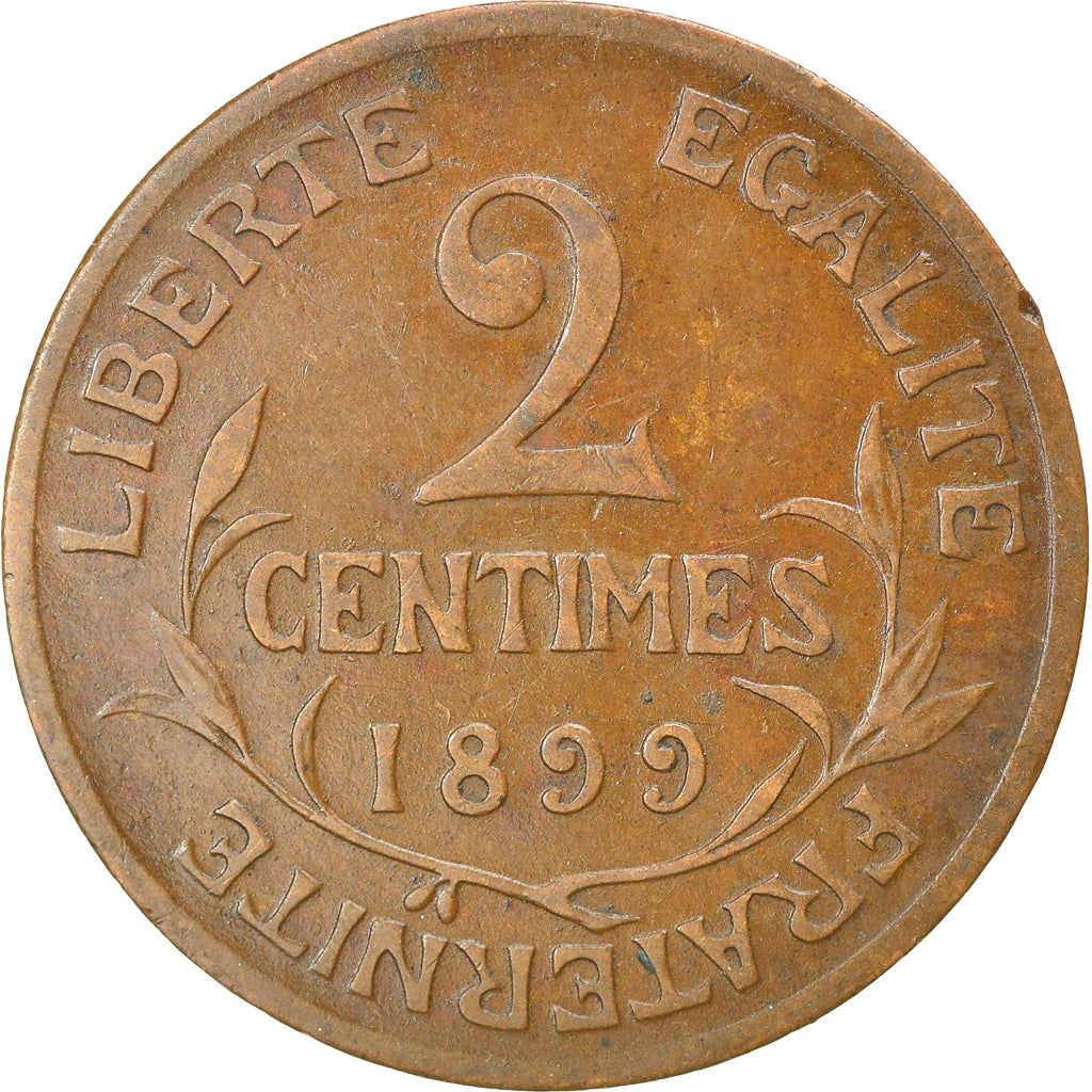 Coin, France, Dupuis, 2 Centimes, 1899, Paris, EF(40-45), Bronze, KM:841