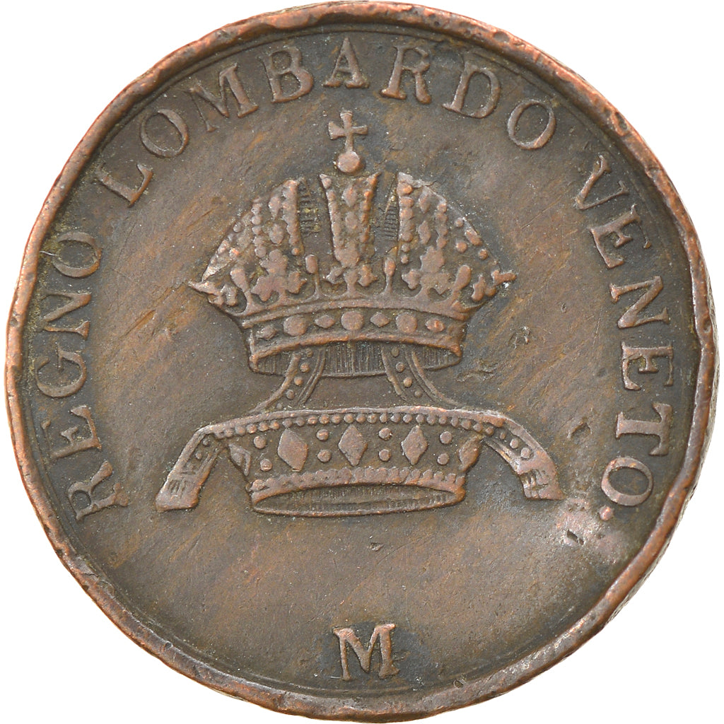 Coin, Italy, Centesimo, 1850, Milan, EF(40-45), Cuivre, KM:29