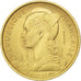 REUNION, 10 Francs, 1951, KM #E6, AU(55-58), Aluminum-Bronze, Lecompte #77, 3.05