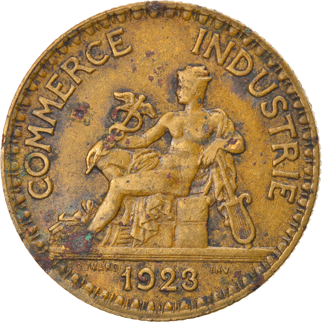Moeda, França, Chambre de commerce, 2 Francs, 1923, Paris, VF(20-25)