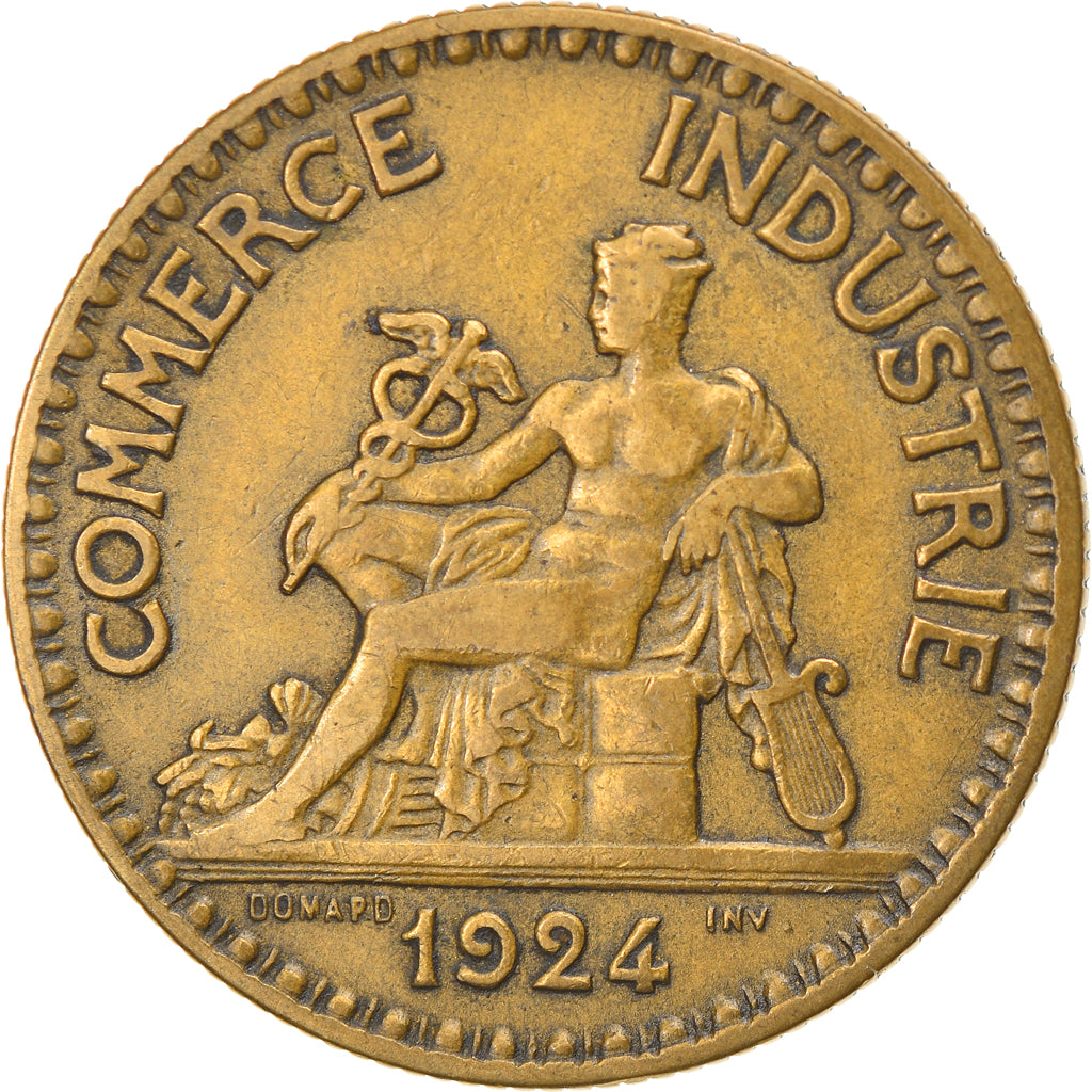 Coin, France, Chambre de commerce, 2 Francs, 1924, Paris, EF(40-45)