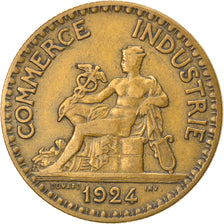 Coin, France, Chambre de commerce, 2 Francs, 1924, Paris, EF(40-45)