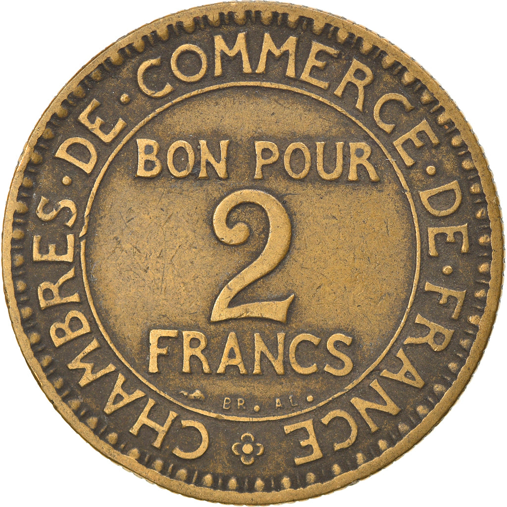 Munten, Frankrijk, Chambre de commerce, 2 Francs, 1925, Paris, ZF