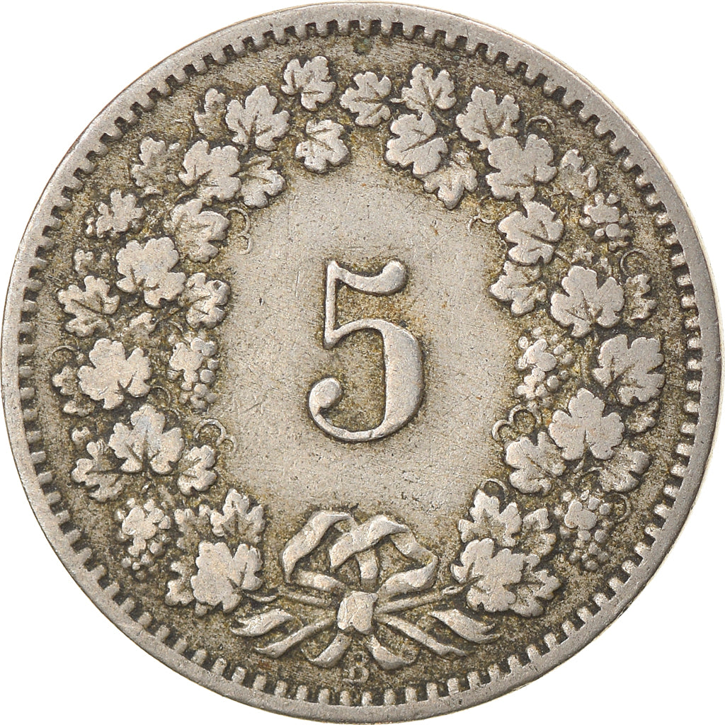 Monnaie, Suisse, 5 Rappen, 1885, Bern, TB+, Copper-nickel, KM:26