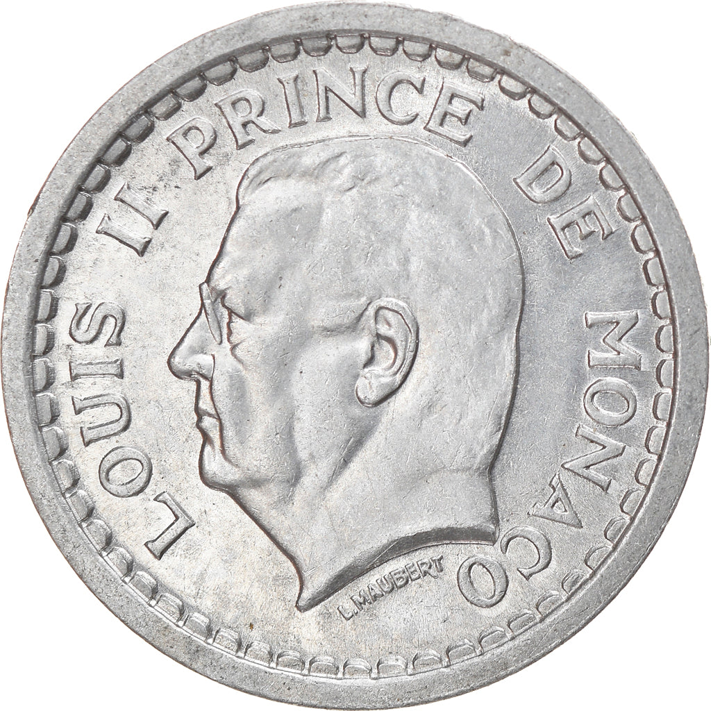 Monnaie, Monaco, 1 Franc, Undated (1943), SUP, Aluminium, Gadoury:MC131