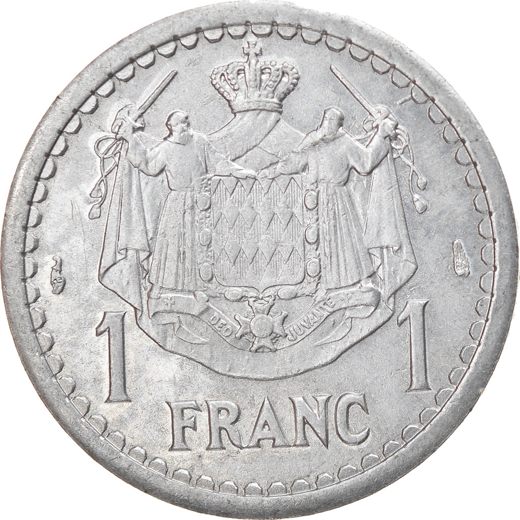 Monnaie, Monaco, 1 Franc, Undated (1943), SUP, Aluminium, Gadoury:MC131
