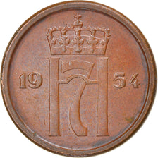 Coin, Norway, Haakon VII, Ore, 1954, EF(40-45), Bronze, KM:398