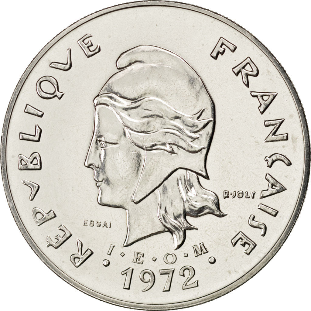 Münze, New Hebrides, 50 Francs, 1972, Paris, VZ+, Nickel, KM:E7, Lecompte:51