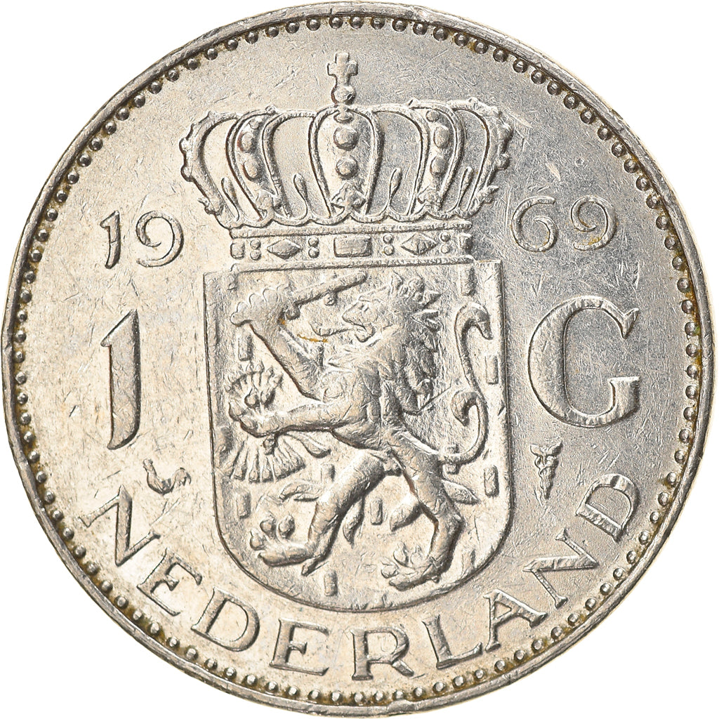 Coin, Netherlands Antilles, Gulden, 1969, EF(40-45), Nickel, KM:Pn6
