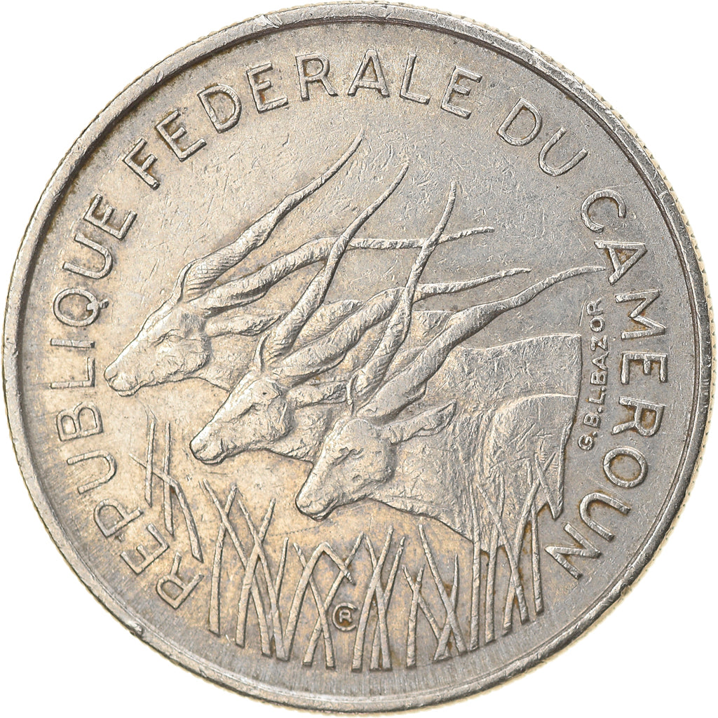 Coin, Cameroon, 100 Francs, 1971, Paris, EF(40-45), Nickel, KM:15