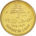 LEBANON, 10 Piastres, 1972, Paris, KM #E12, AU(55-58), Nickel-Brass, 3.19