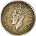 Coin, INDIA-BRITISH, George VI, 1/4 Rupee, 1944, Bombay, VF(30-35), Silver