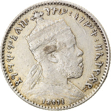 Coin, Ethiopia, Menelik II, Gersh, 1903, Paris, EF(40-45), Silver, KM:12
