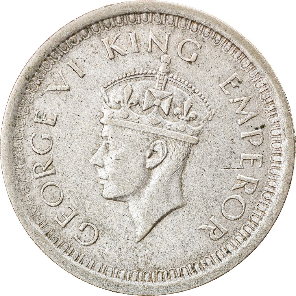 Coin, INDIA-BRITISH, George VI, Rupee, 1944, Bombay, EF(40-45), Silver, KM:557.1