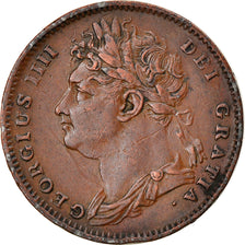 Coin, Great Britain, George IV, Farthing, 1825, AU(50-53), Copper, KM:677