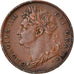Coin, Great Britain, George IV, Farthing, 1825, AU(50-53), Copper, KM:677